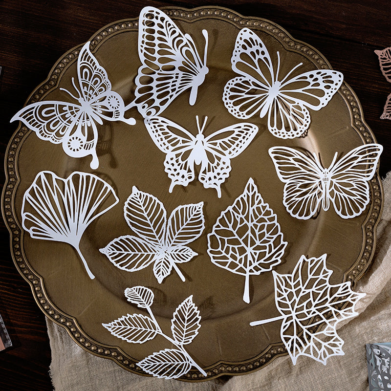 Simple Lace Background Decoration Paper b4