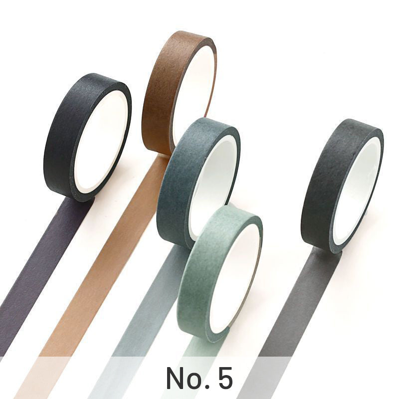 Simple Pure Color Washi Tape Set b4