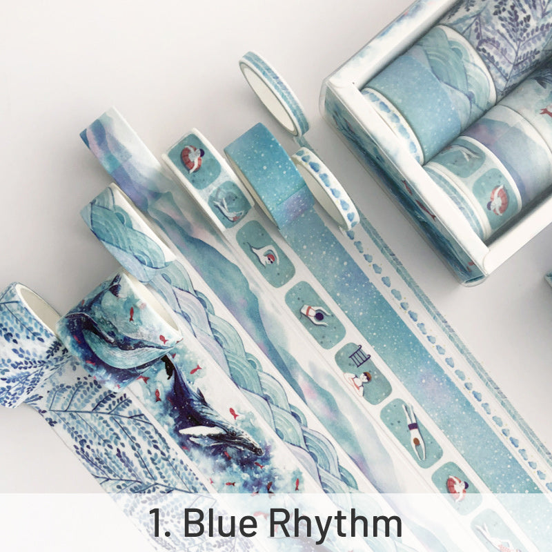 Simple Refreshing Plant Boxed Washi Tape Set sku-1