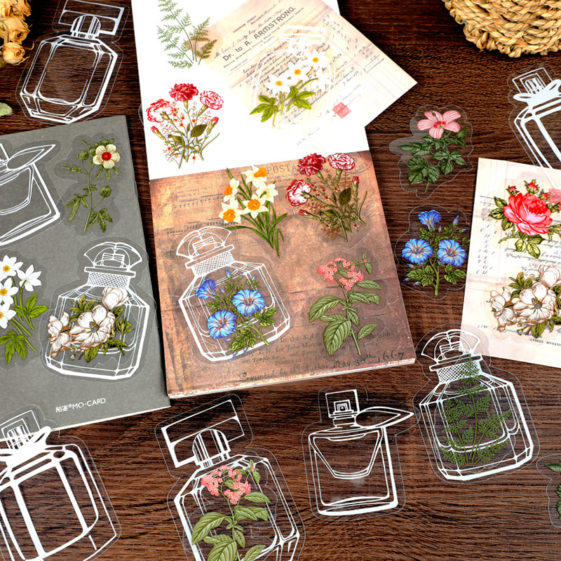 Small World in Bottle Mushroom Plant PET Sticker Pack c2