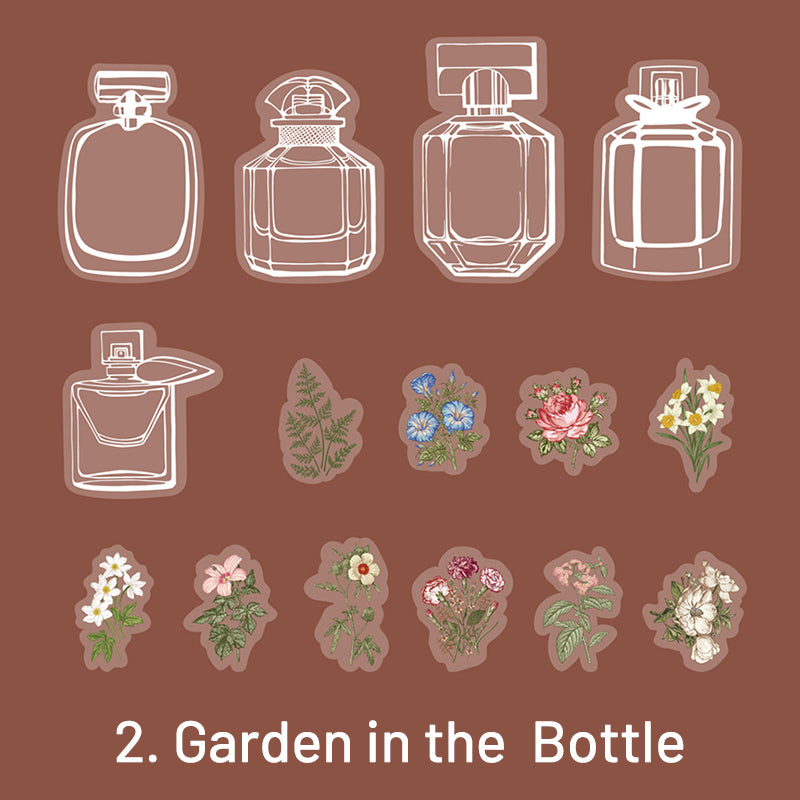 Small World in Bottle Mushroom Plant PET Sticker Pack sku-2
