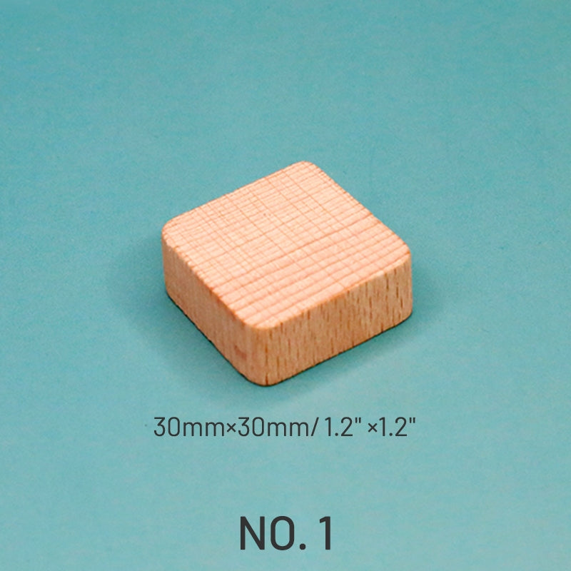 Square Solid Wood Handle sku-1