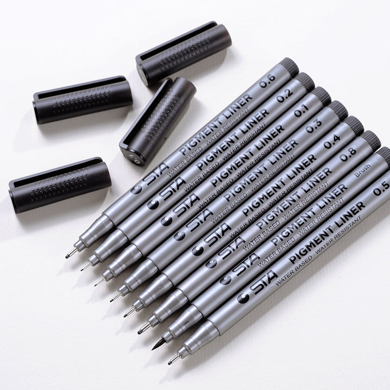 STA Hand-Paint Waterproof Signature Pen Outline Pen a2