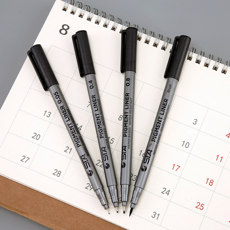 STA Hand-Paint Waterproof Signature Pen Outline Pen b