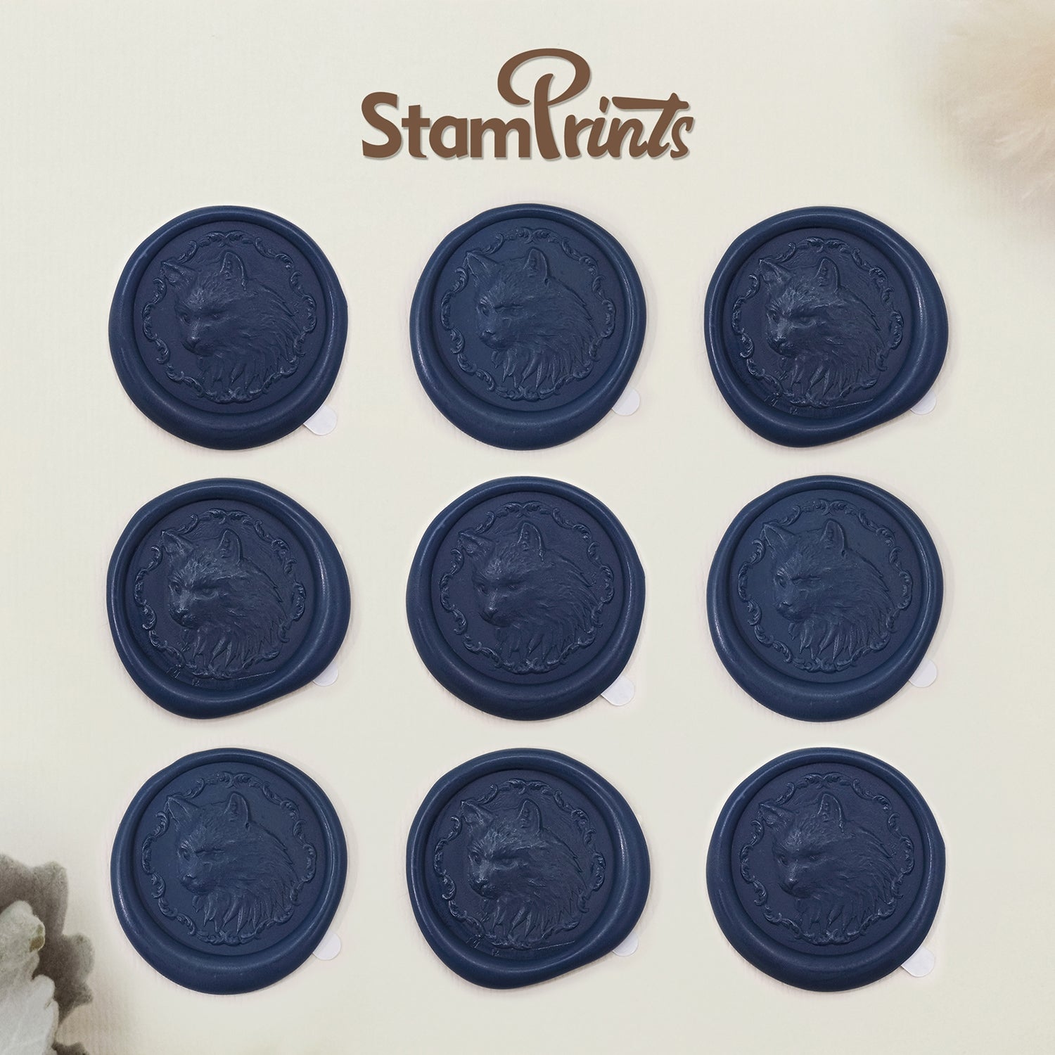 Stamprints 3D Relief Kitty Self-adhesive Wax Seal Stickers 2