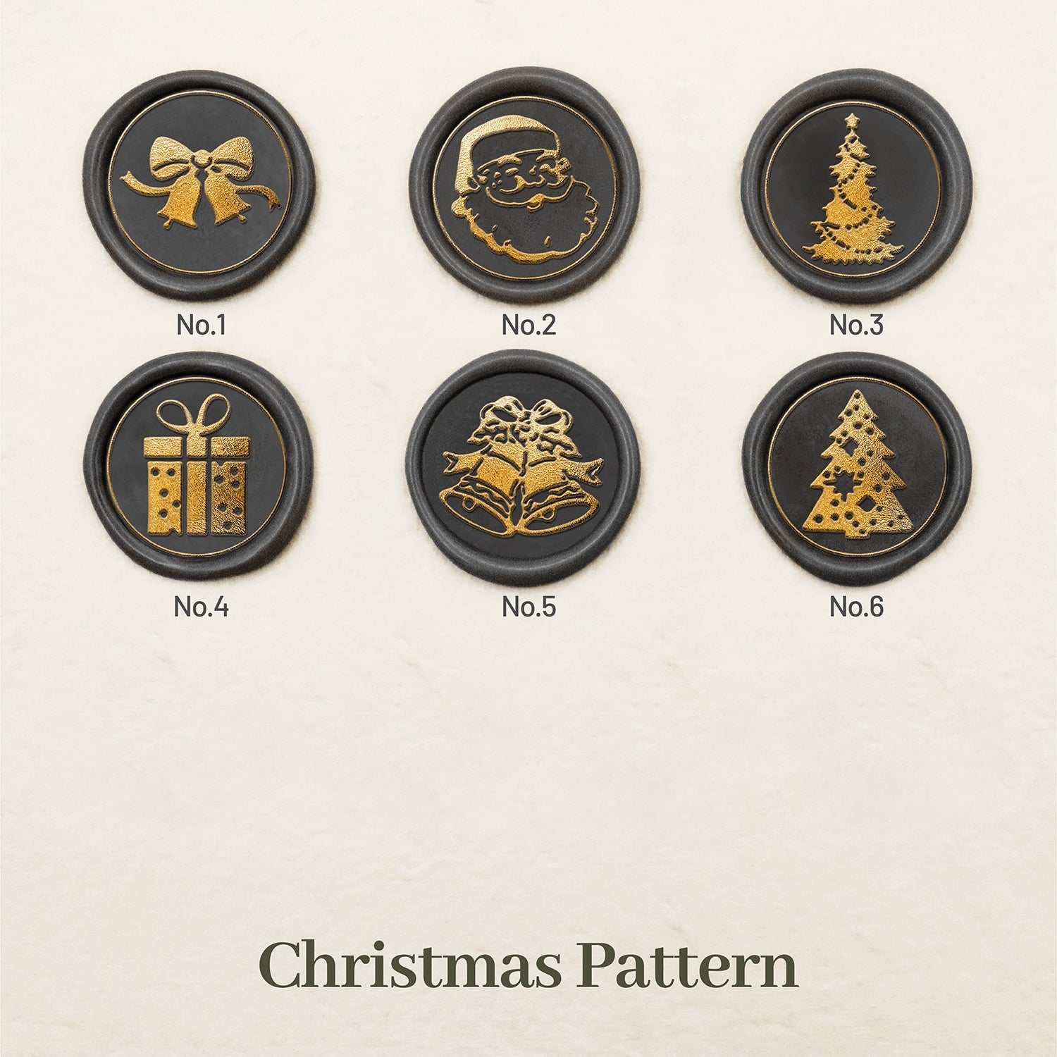 Stamprints Christmas Wax Seal Stamp Design 1