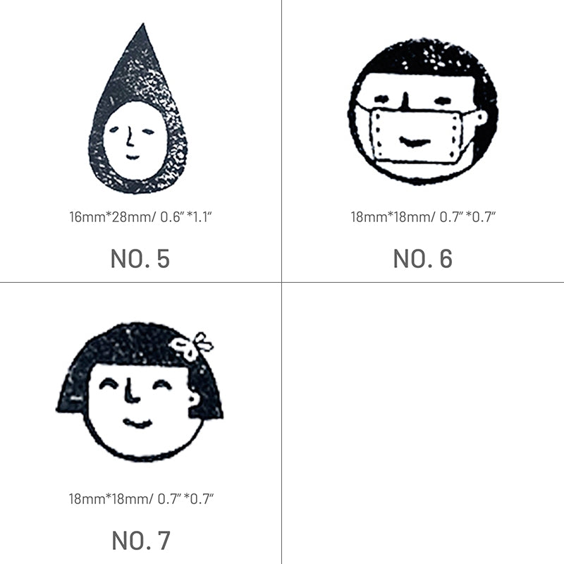 Stamprints Cute Cartoon Avatar Rubber Stamp 4