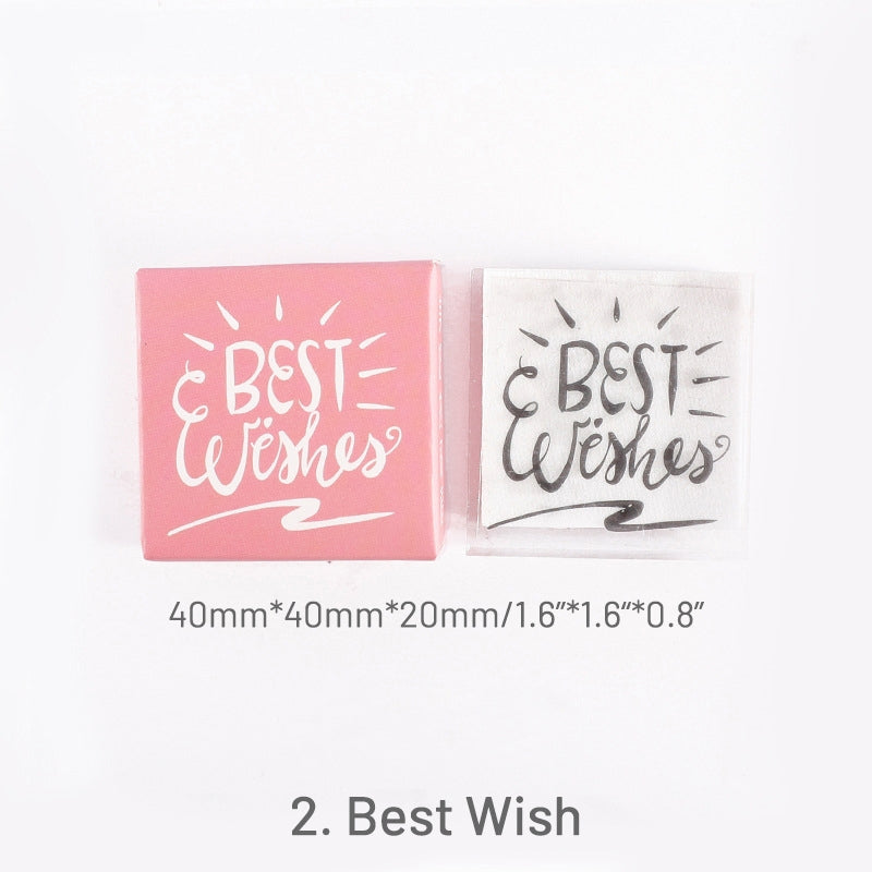 Stamprints Good Blessing Series Clear Acrylic Rubber Stamp 5