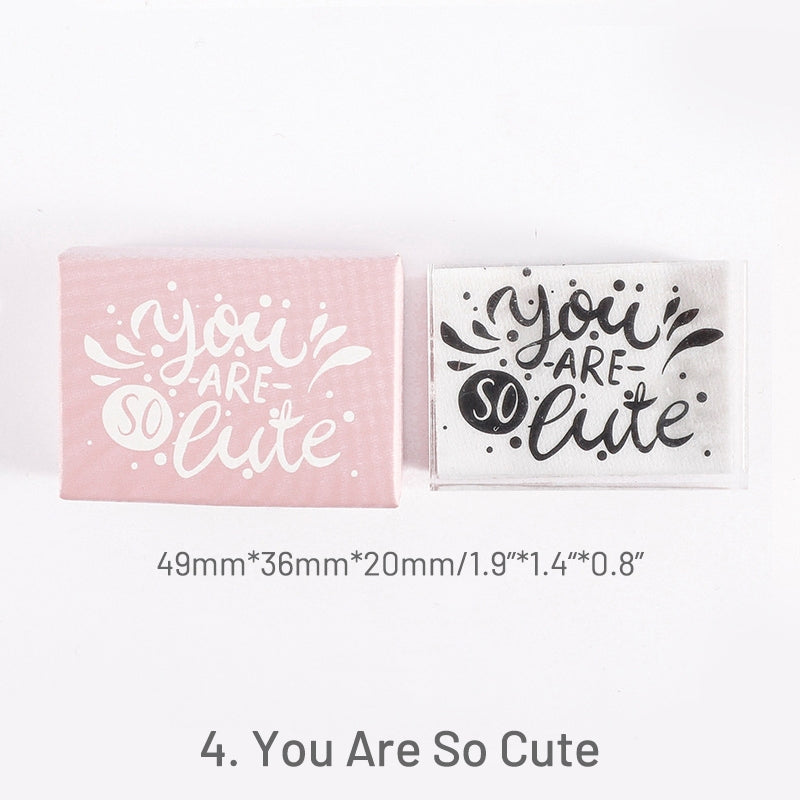 Stamprints Good Blessing Series Clear Acrylic Rubber Stamp 7