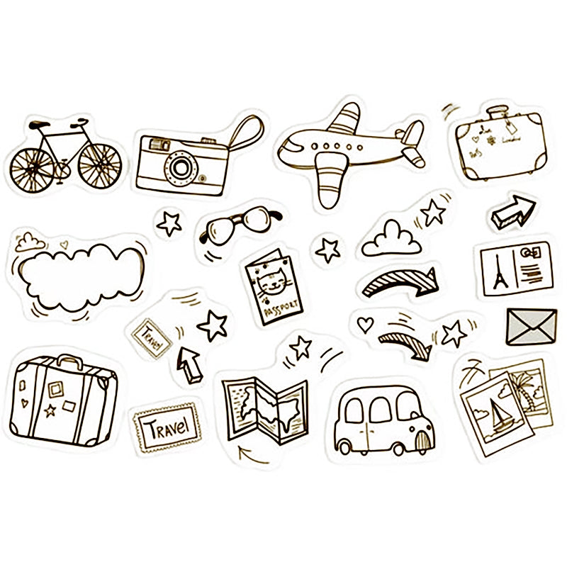 Stamprints Hand Drawn Doodle Stickers 2