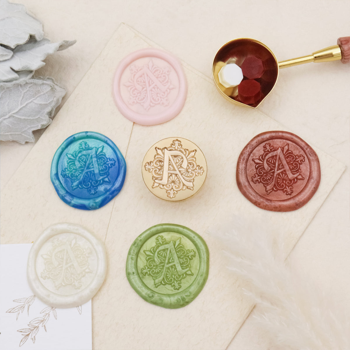 Stamprints Iris Alphabets Wax Seal Stamp 2
