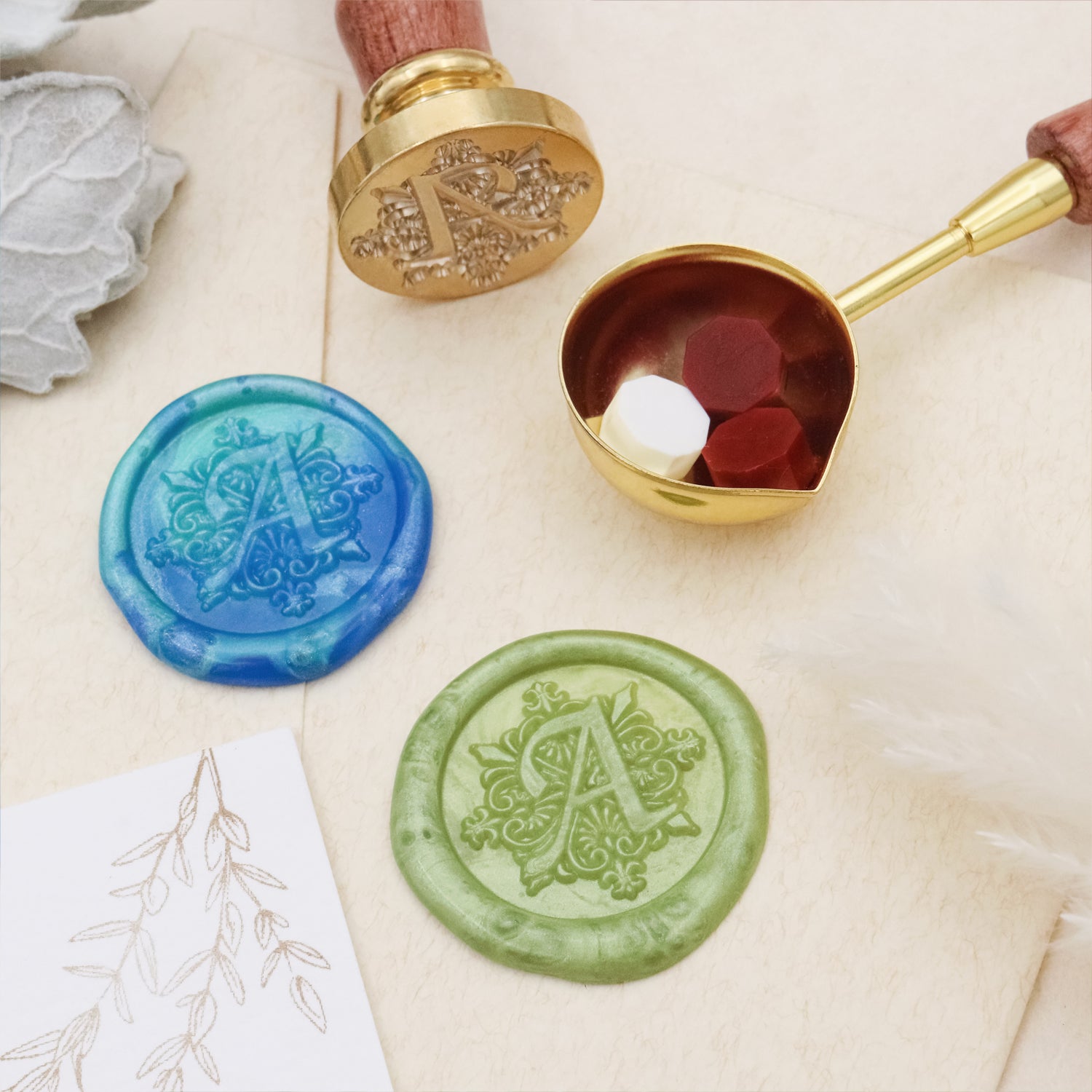 Stamprints Iris Alphabets Wax Seal Stamp 4