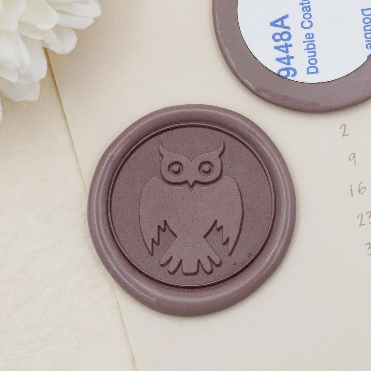 Stamprints Owl Wax-adhesive Wax Seal Stickers - style 12-1