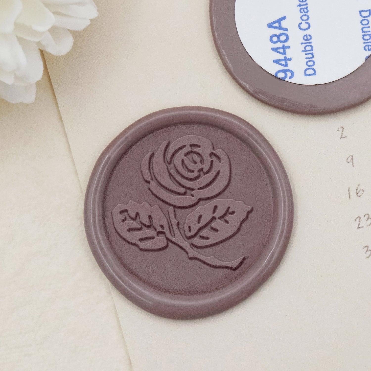 Stamprints Rose Self-adhesive Wax Seal Stickers - style 12-1