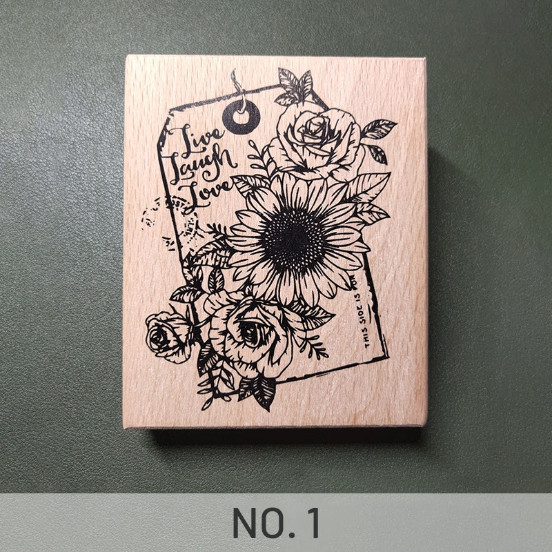 Stamprints Sunflower Bookmark Bouquet Rubber Stamp 4