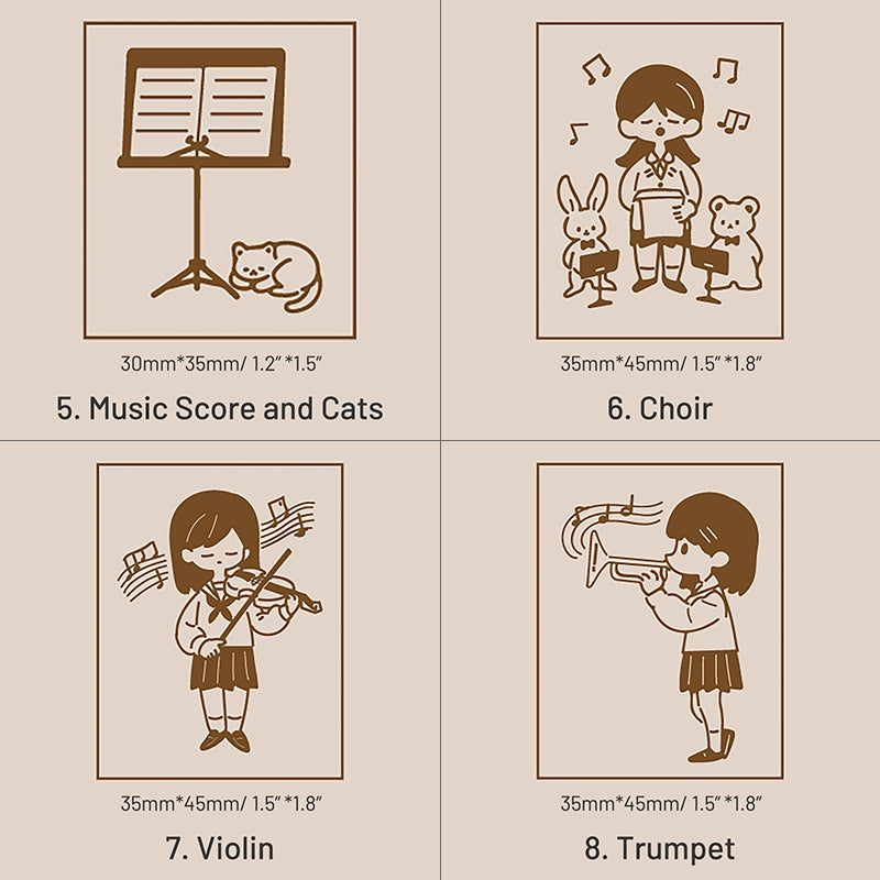 Stamprints The Sound of Music Series Rubber Stamp 5