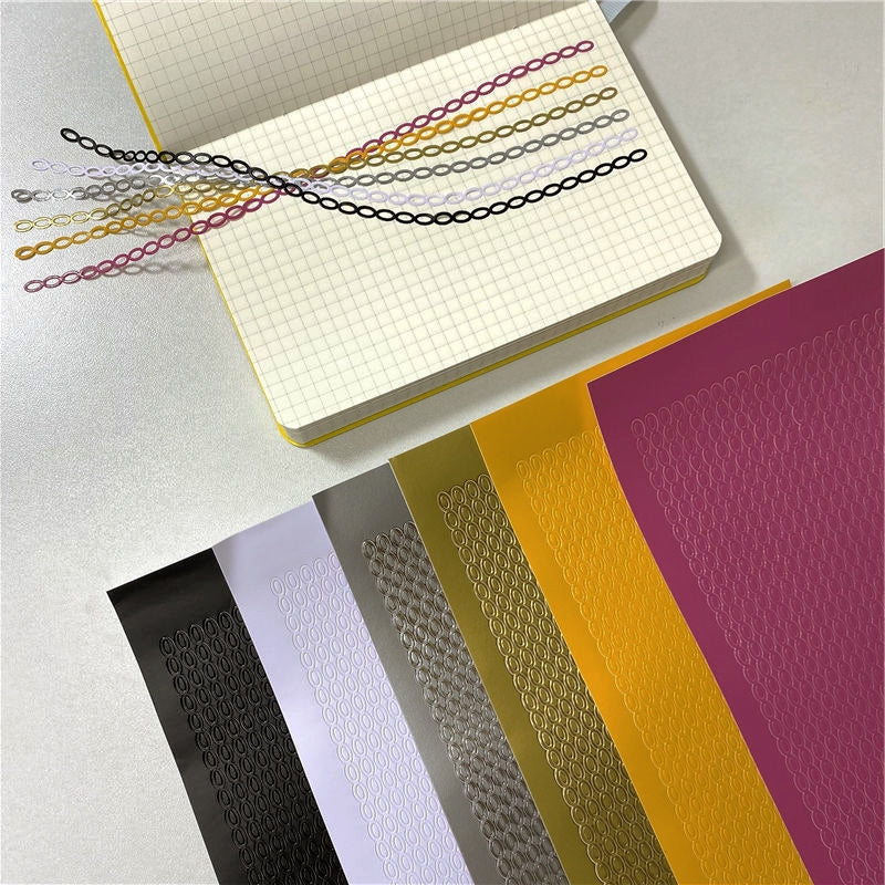 Stripe Gilding Chain Sticker 1