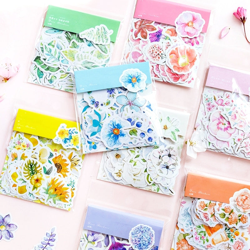 Sunshine Flower Language Elegant Floral Self-Adhesive Stickers a