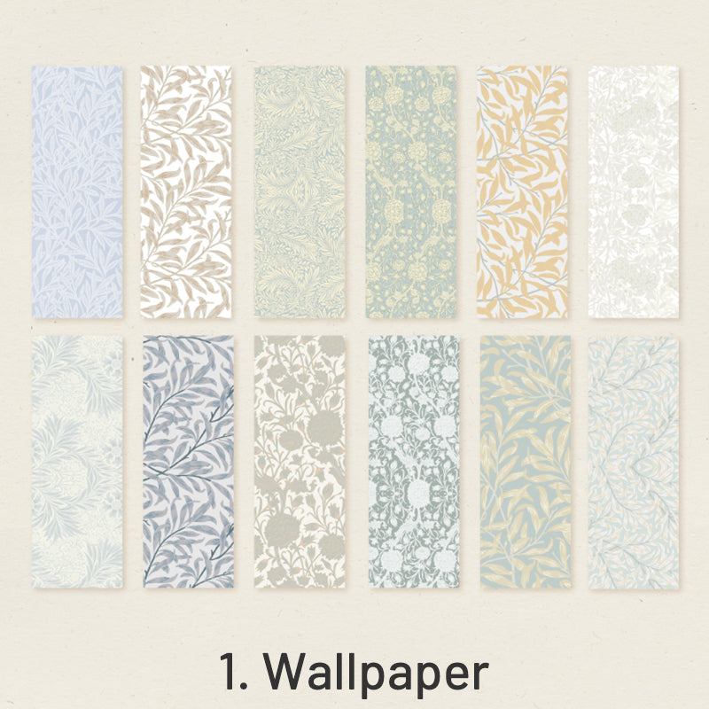 Time Treasure Simple Vintage Plant Scrapbook Paper sku-1