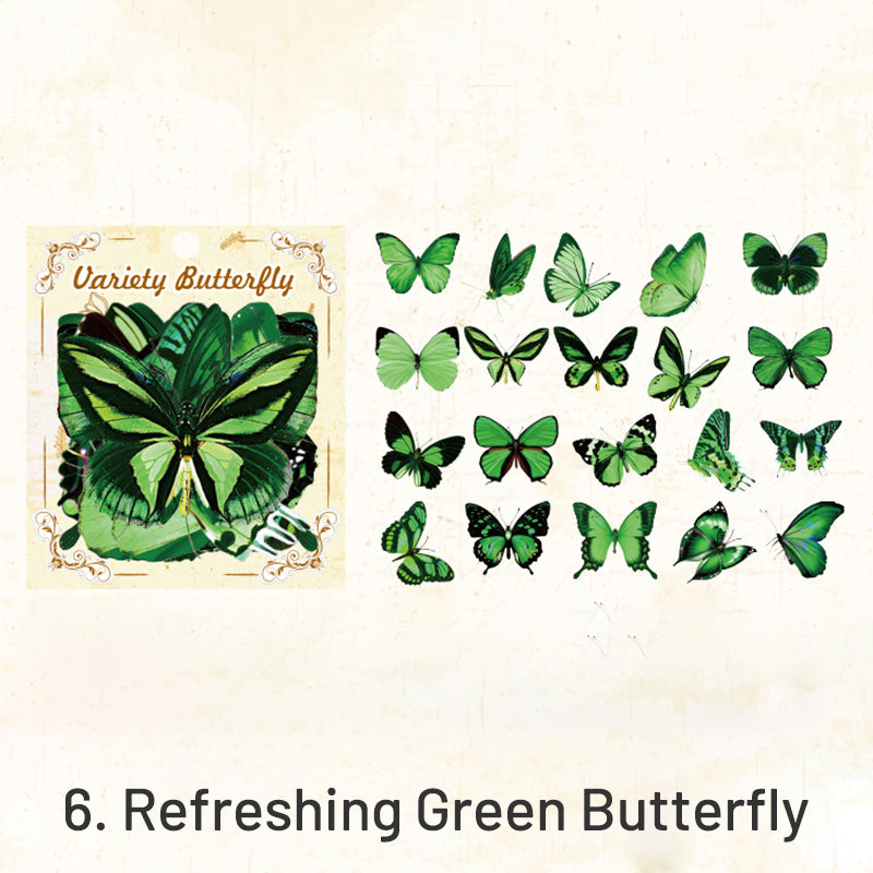 Translucent Amazing Butterfly PVC Sticker Pack sku-6