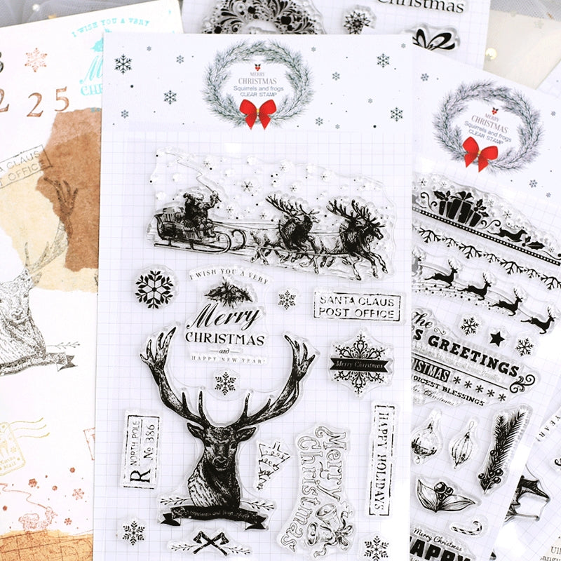 Transparent Christmas Silicone Rubber Stampsku-5