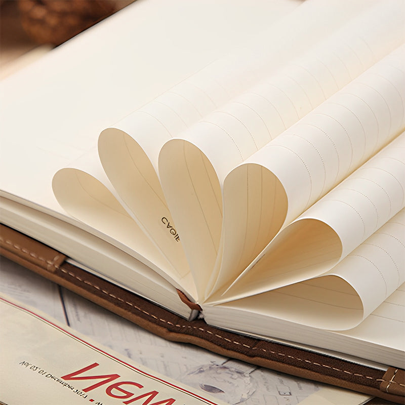 Vintage PU Cover Combination Lock Notebook Three-Digit Password Gift Box Private Journal Diary c